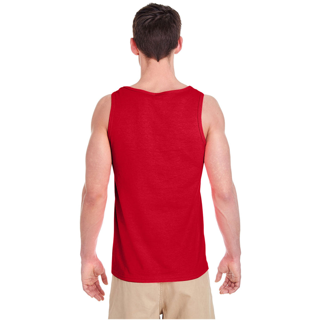 Gildan Men's Red Heavy Cotton 5.3 oz. Tank