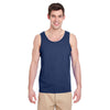 Gildan Men's Navy Heavy Cotton 5.3 oz. Tank