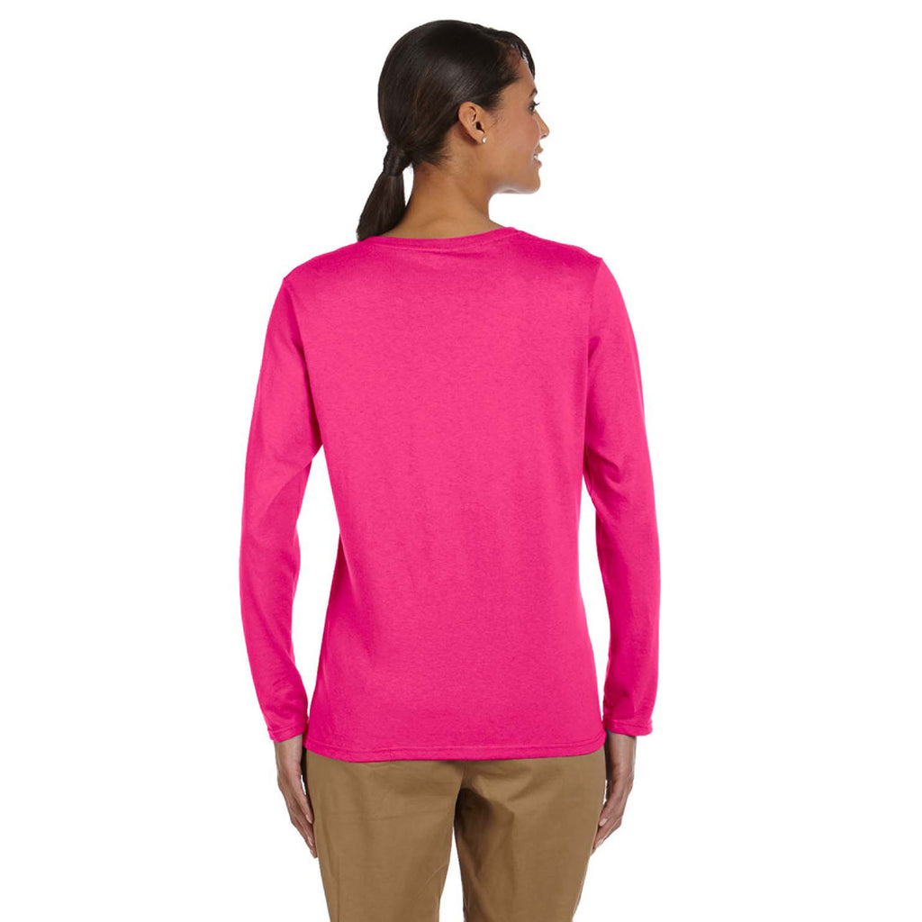 Gildan Women's Heliconia Heavy Cotton 5.3 oz. Long-Sleeve T-Shirt