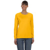 Gildan Women's Gold Heavy Cotton 5.3 oz. Long-Sleeve T-Shirt