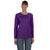 Gildan Women's Purple Heavy Cotton 5.3 oz. Long-Sleeve T-Shirt