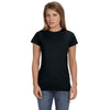 Gildan Women's Black Softstyle 4.5 oz. Fitted T-Shirt