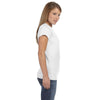 Gildan Women's White Softstyle 4.5 oz. Fitted T-Shirt