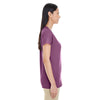 Gildan Women's Heather Aubergine Softstyle 4.5 oz. Deep Scoop T-Shirt