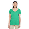 Gildan Women's Heather Irish Green Softstyle 4.5 oz. Deep Scoop T-Shirt