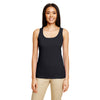 Gildan Women's Black Softstyle 4.5 oz. Racerback Tank