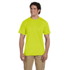 Gildan Unisex Safety Green 5.5 oz. 50/50 Pocket T-Shirt