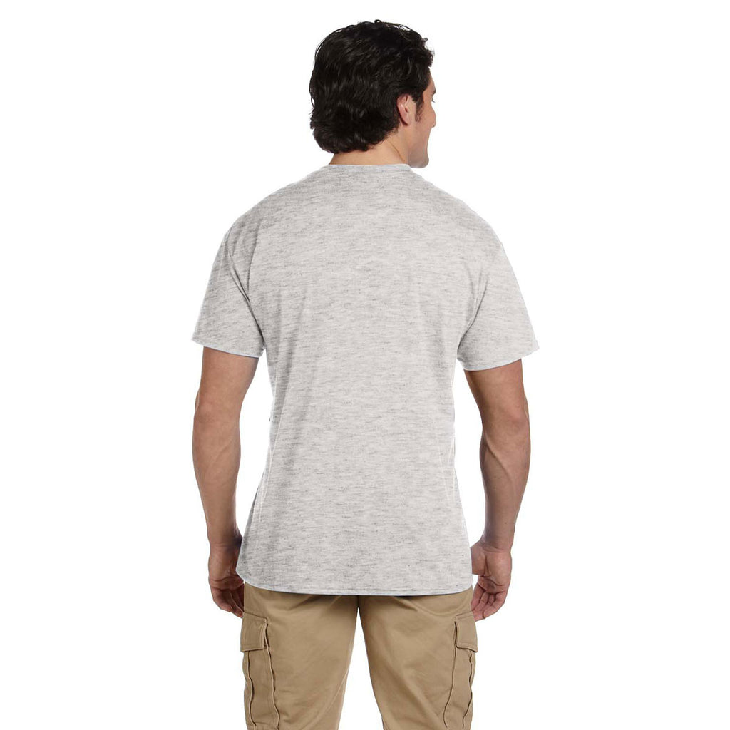 Gildan Unisex Ash Grey 5.5 oz. 50/50 Pocket T-Shirt