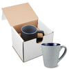 Primeline Blue-Navy 16 oz Fleck & Timbre ceramic Mug in Individual Mailer