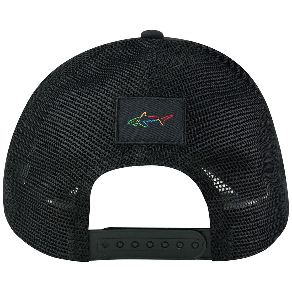 Greg Norman Black Performance Trucker Cap