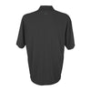 Greg Norman Men's Black Play Dry Horizontal Textured Stripe Polo