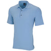 Greg Norman Men's Blue Stream X-Lite 50 Solid Woven Polo