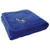 Logomark Blue Brookshire Micro-Plush Blanket