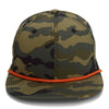 Paramount Apparel Woodland/Orange Foam Backed Rope Cap