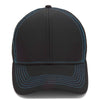 Paramount Apparel Black/Neon Blue Performance Mesh Back Cap