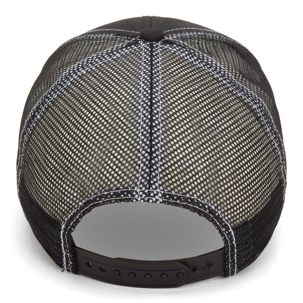 Paramount Apparel Black/White Performance Mesh Back Cap