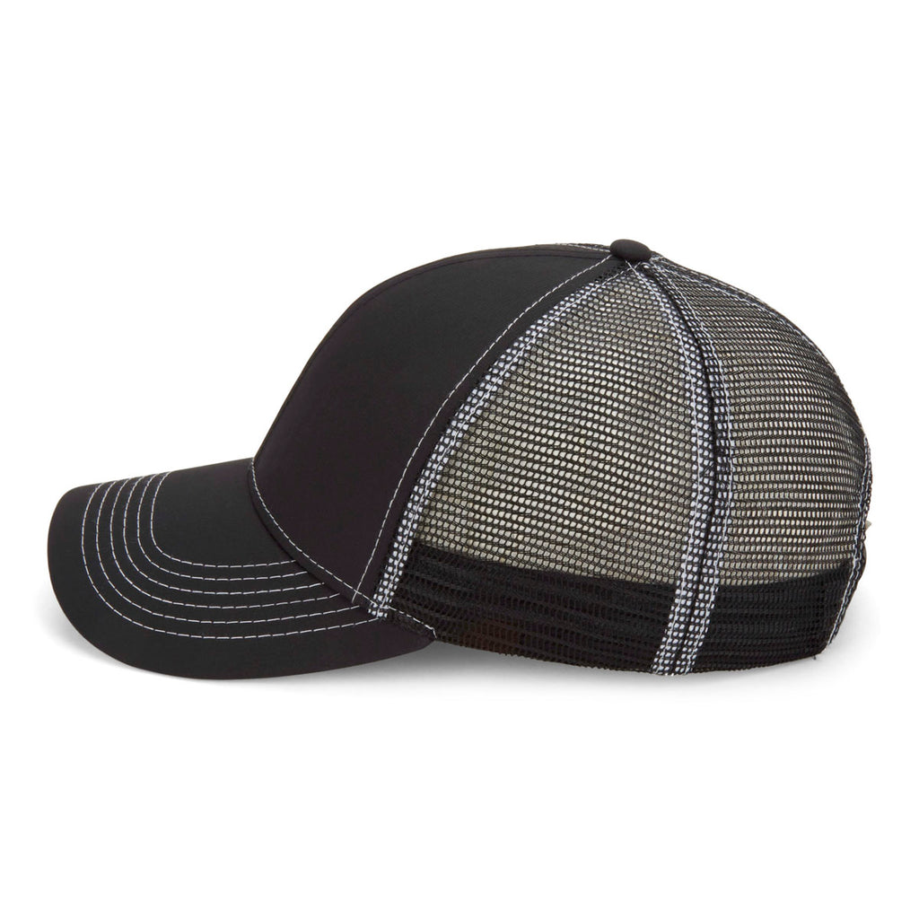 Paramount Apparel Black/White Performance Mesh Back Cap