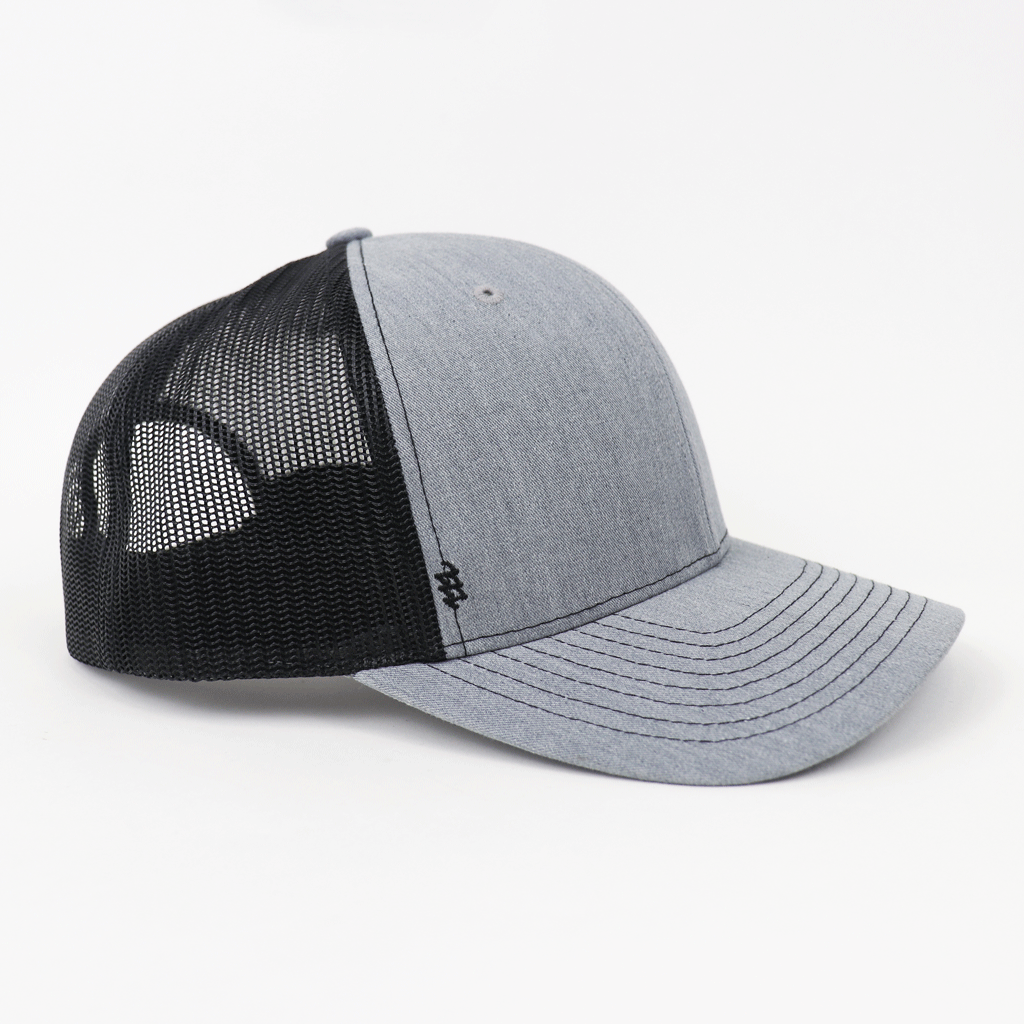 Zusa 3 Day Heather Grey/Black Open Road Trucker Cap