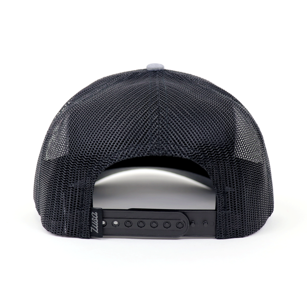 Zusa 3 Day Heather Grey/Black Open Road Trucker Cap