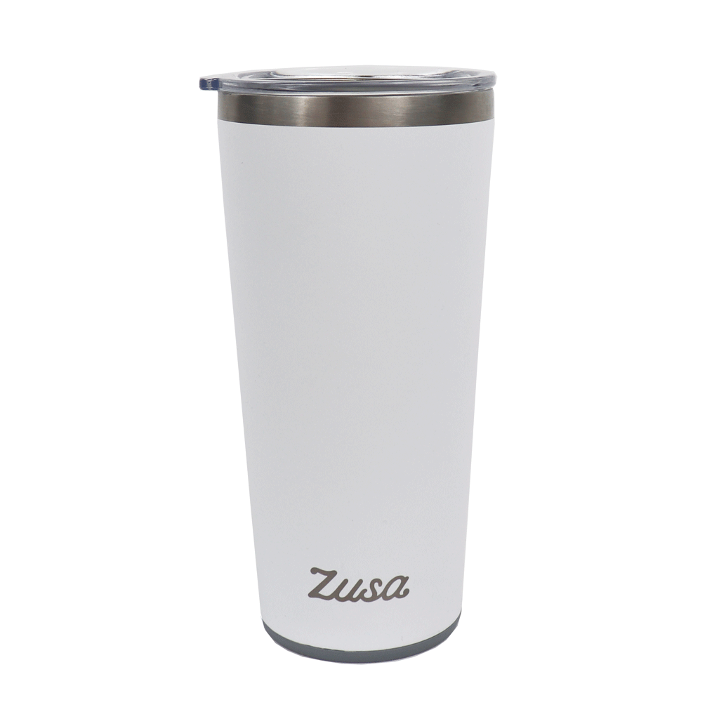 Zusa White Commuter Tumbler 20 oz