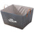 Brown Sturdy Large Fabric Foldable Organizing Basket Bin