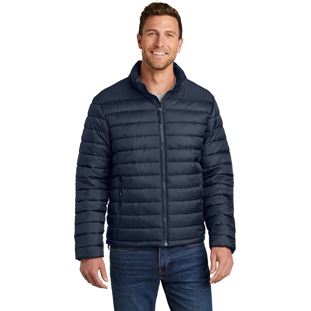 Port Authority Men's Dress Blue Navy Horizon Puffy Jacket