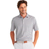 Johnnie-O Men's Lake Crew Striped Jersey Performance Polo