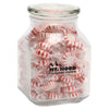 The 1919 Candy Company White Striped Peppermints in Large Glass Jar