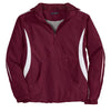 Sport-Tek Men's Maroon/White Colorblock Raglan Anorak