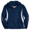 Sport-Tek Men's True Navy/White Colorblock Raglan Anorak