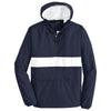 Sport-Tek Men's True Navy/White Zipped Pocket Anorak