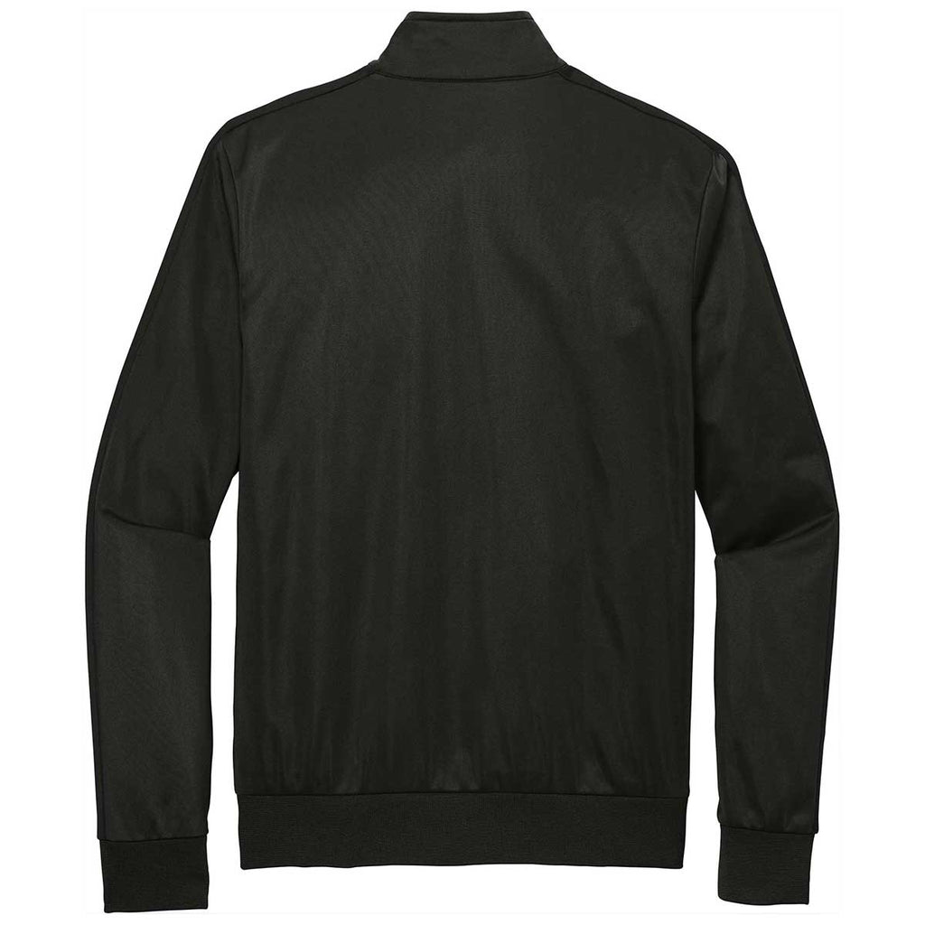 Sport-Tek Men's Black/Black Tricot Track Jacket