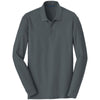 Port Authority Men's Graphite Long Sleeve Core Classic Pique Polo