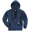 Carhartt Men's Tall New Navy Midweight Hooded Zip Front Sweatshirt