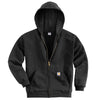 Carhartt Men's Tall Black Midweight Hooded Zip Front Sweatshirt