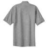 Port Authority Men's Oxford Grey S/S Cotton Pique Knit Polo