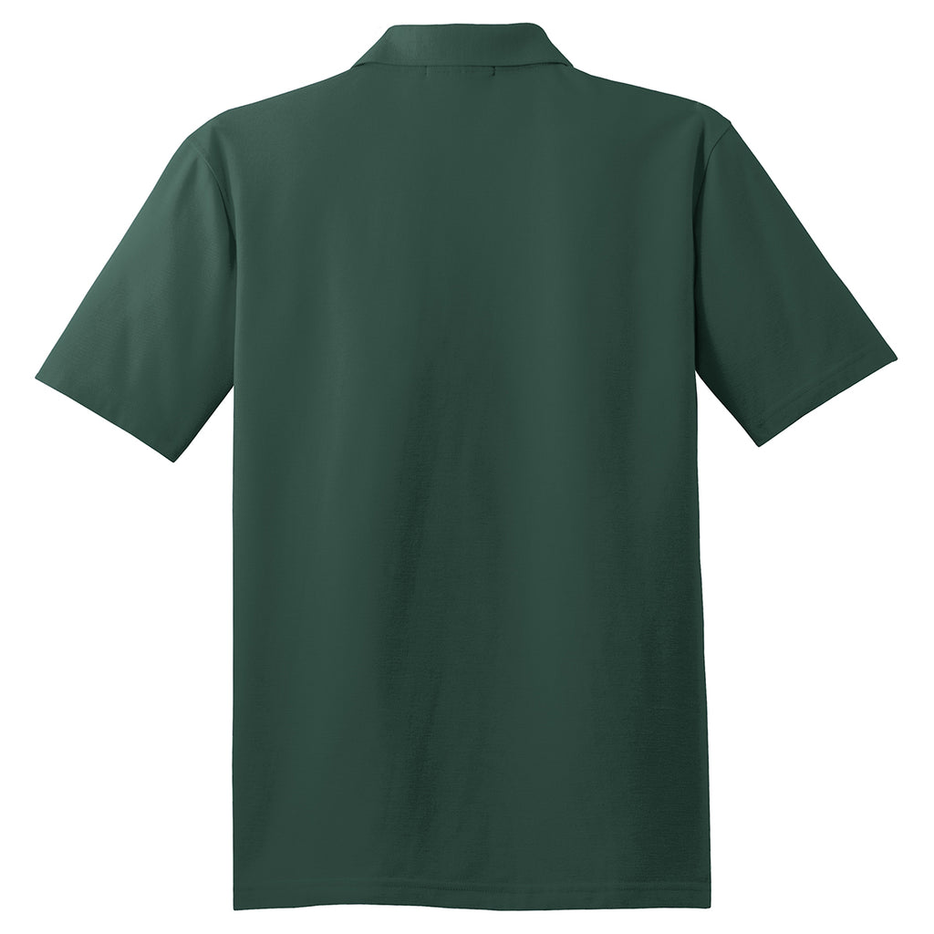 Port Authority Men's Dark Green Stain-Resistant Polo