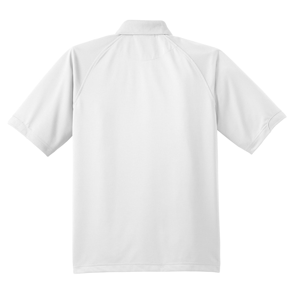 Port Authority Men's White Dry Zone Ottoman Polo