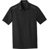 Port Authority Men's Black Pinpoint Mesh Polo