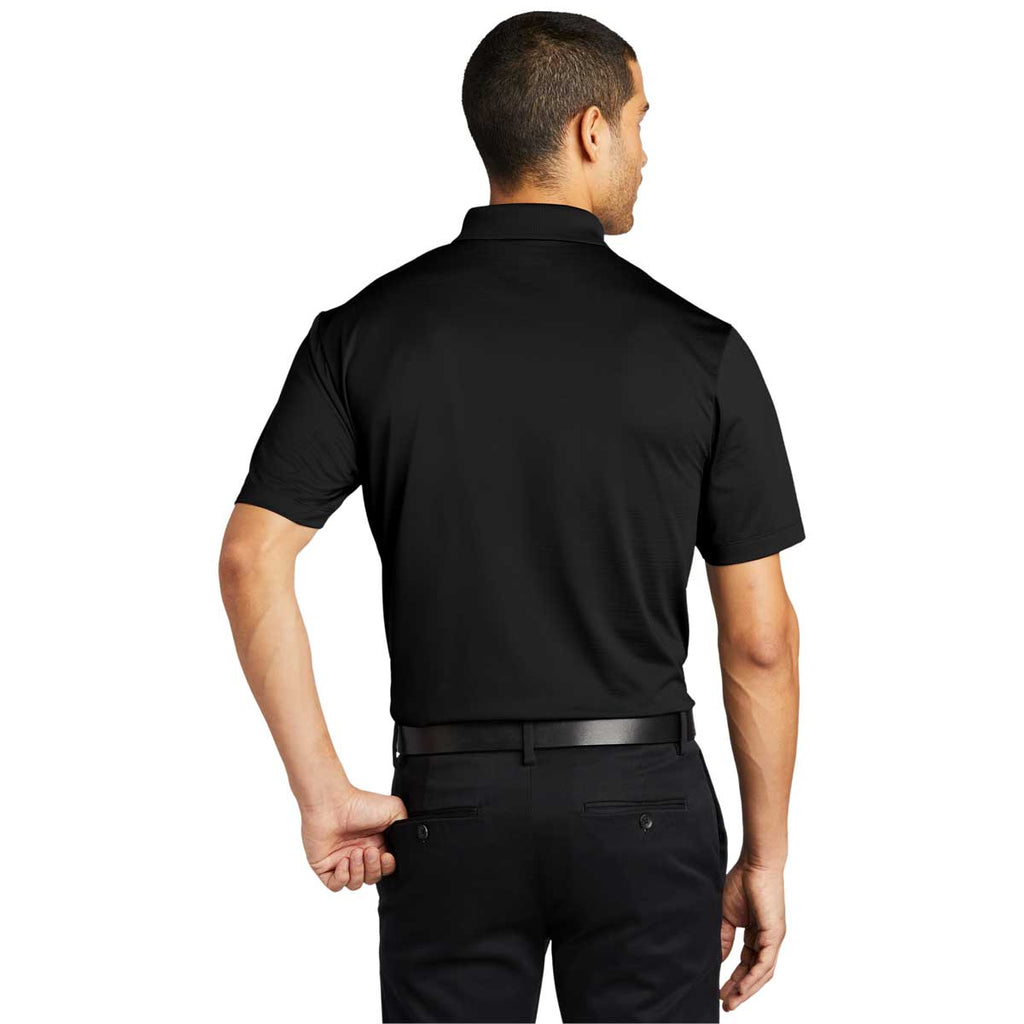 Port Authority Men's Deep Black Eclipse Stretch Polo