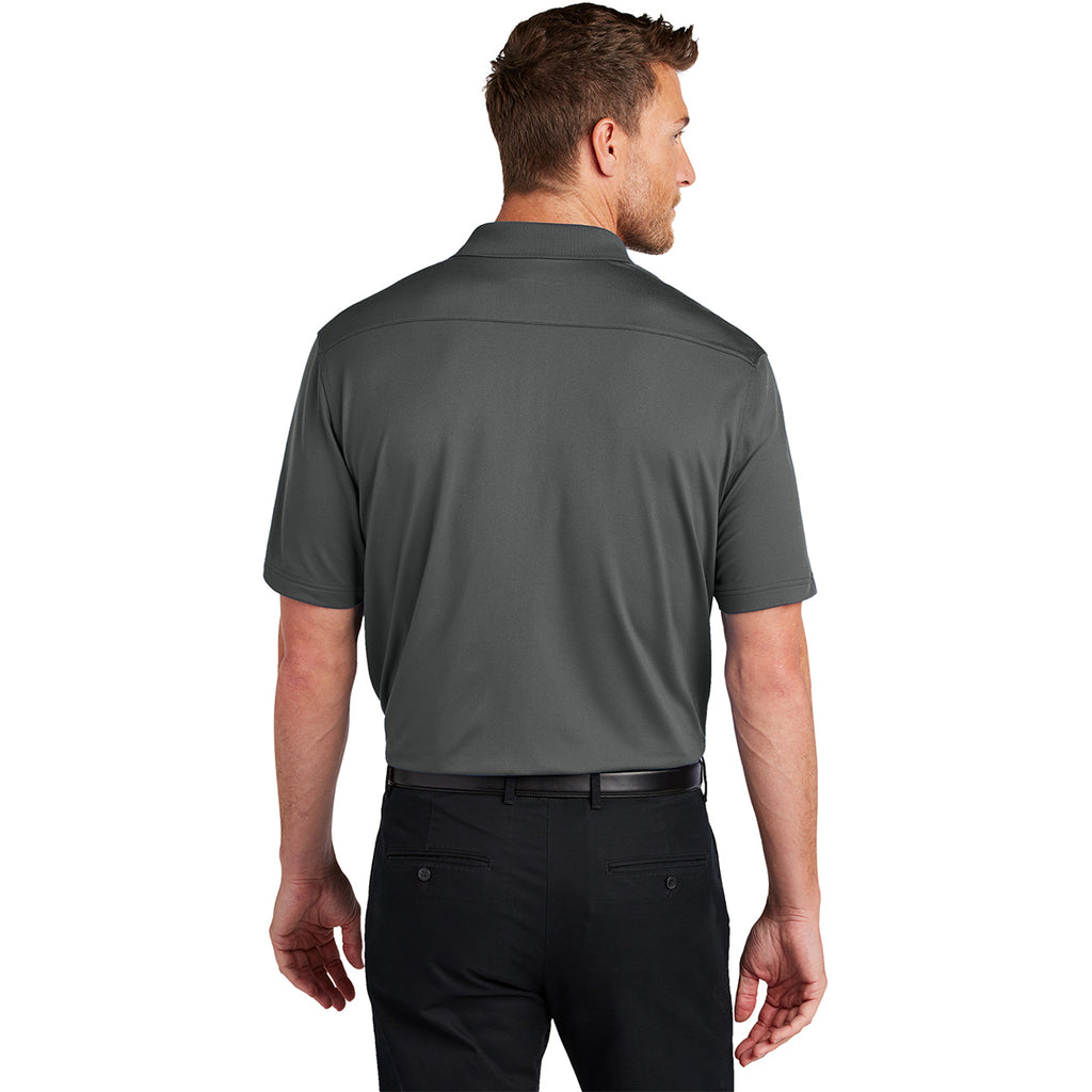 Port Authority Men's Graphite City Stretch Flat Knit Polo