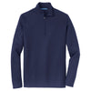 Port Authority Men's True Navy Pinpoint Mesh 1/2-Zip