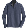 Port Authority Men's Estate Blue Heather/Charcoal Heather Interlock 1/4-Zip