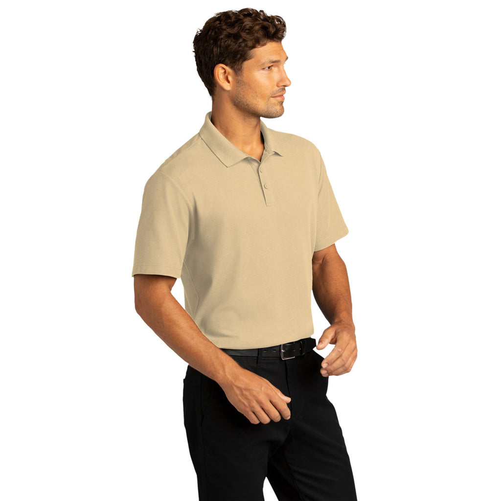 Port Authority Men's Wheat SuperPro React Polo