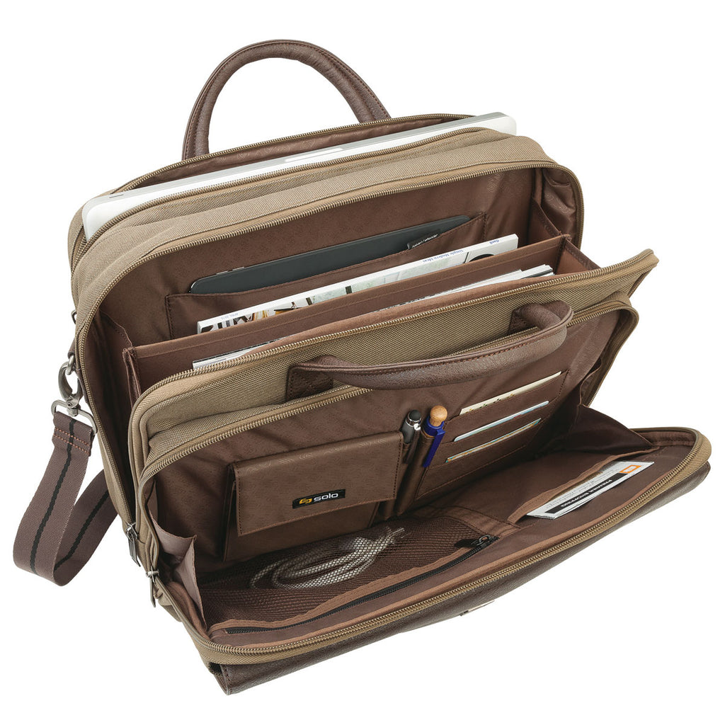 Solo Khaki Rucker Briefcase