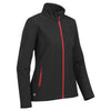 Stormtech Women's Black/Bright Red Orbiter Softshell