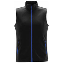 Stormtech Men's Black/Azure Blue Orbiter Softshell Vest