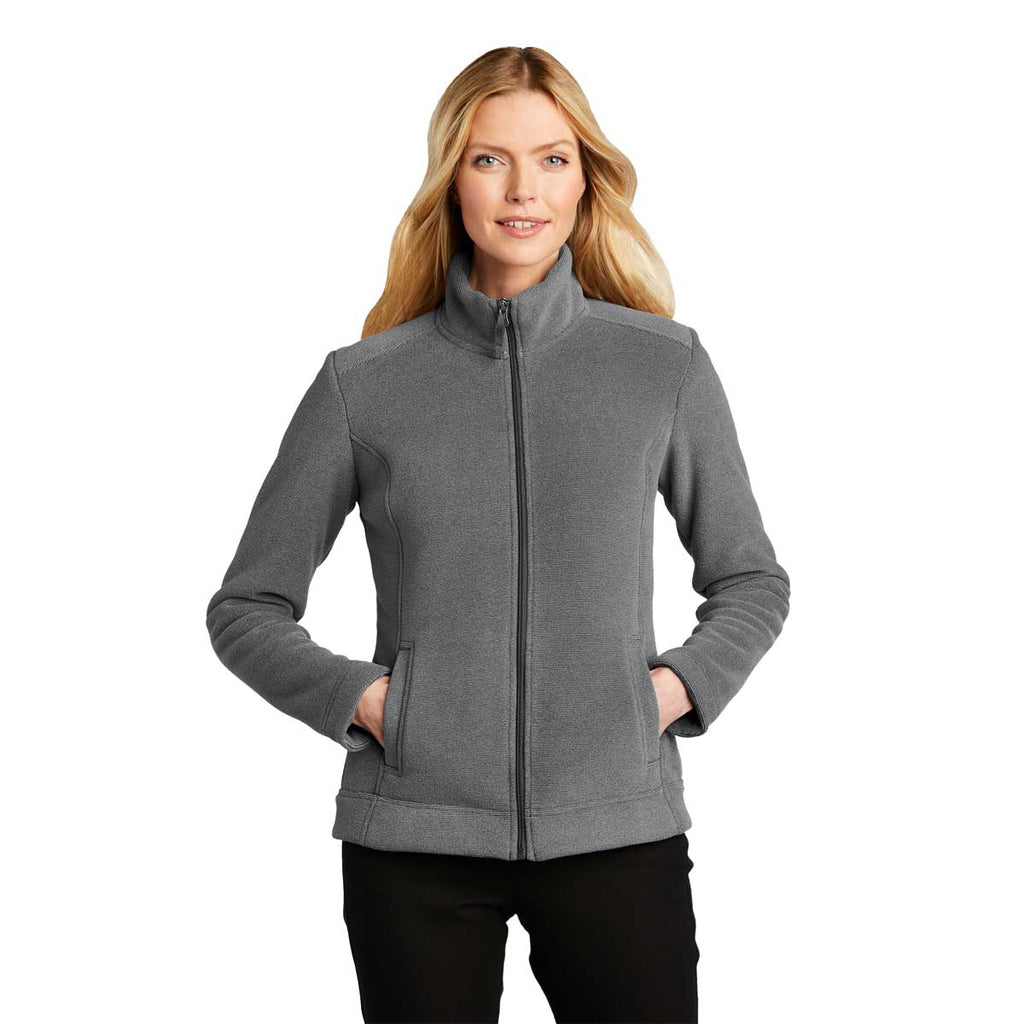 Port Authority Women's Gusty Grey/Sterling Grey Ultra Warm Brushed Fleece Jacket