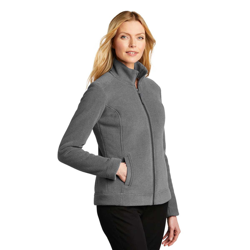 Port Authority Women's Gusty Grey/Sterling Grey Ultra Warm Brushed Fleece Jacket