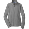 Port Authority Women's Pearl Grey Microfleece 1/2-Zip Pullover